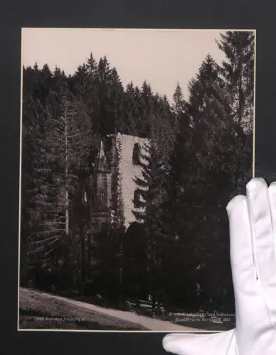 Fotografie Joh. Elchlepp, Freiburg i. B., Ansicht Lierbach, Klosterruine Allerheiligen, 1893, Grossformat 21 x 28cm