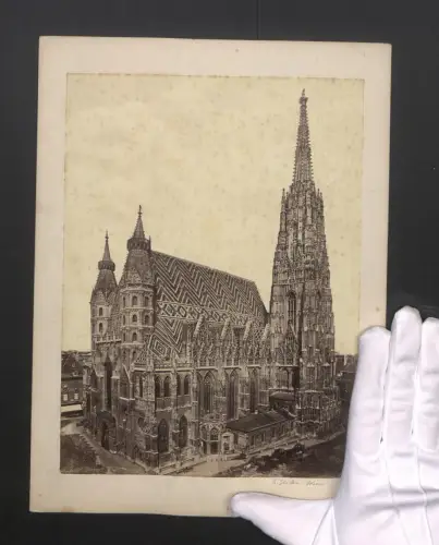 Fotografie Josef Baumeister, Ansicht Wien, der Stephansdom