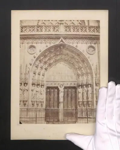 Fotografie Josef Baumeister, Ansicht Paris, Portail Saint Laurent, Grossformat 24 x 32cm