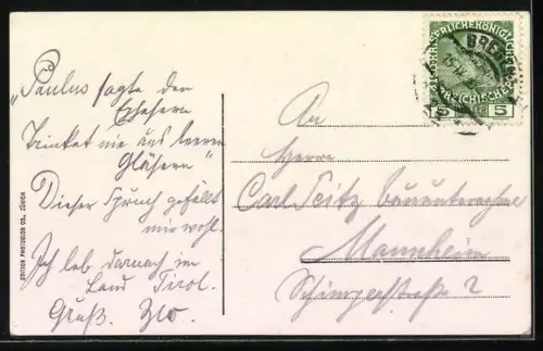 AK Bodensee-Raddampfer Württemberg in Fahrt