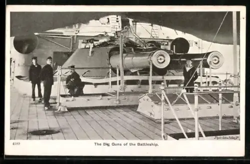 AK The Big Guns of the Battleship, Kriegsschiff