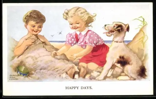 Künstler-AK sign. Gladys Ann Couch: Happy Days