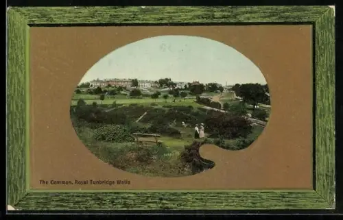 AK Royal Tunbridge Wells, The Common, Staffelei, Passepartout