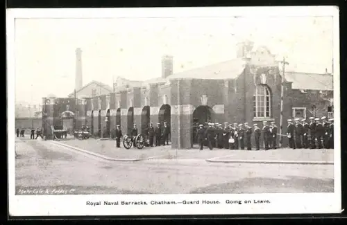 AK Chatham, Royal Naval Barracks, Guard House, Going on Leave