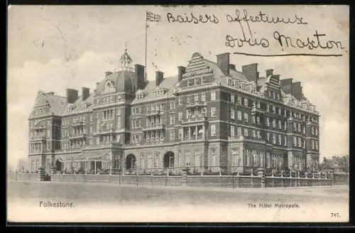 AK Folkestone, The Hotel Metropole