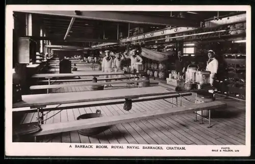 AK Chatham, Royal Naval Barracks, A Barrack Room