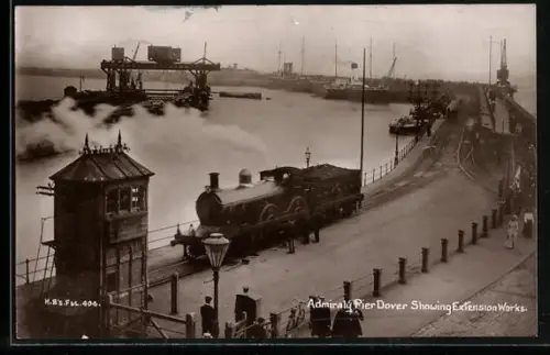 AK Dover, Admiral Pier Showing Extension Works, Train and Harbour