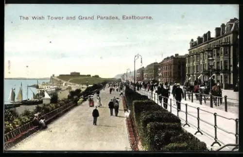 AK Eastbourne, The Wish Tower and Grand Parades