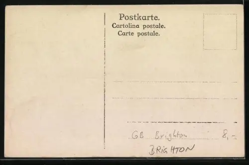 AK Brighton, Moderner englischer Badestrand