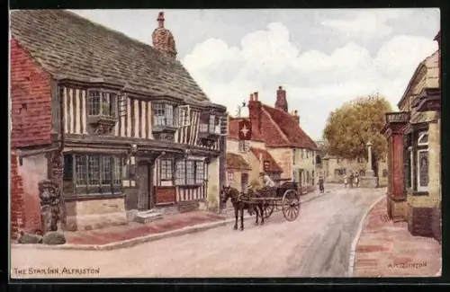 Künstler-AK Alfriston, The Star Inn