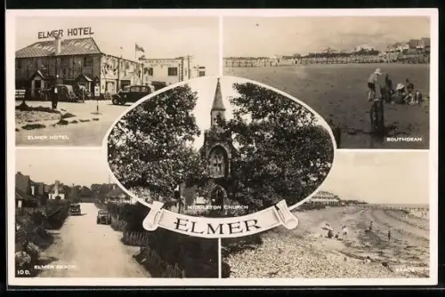 AK Elmer, Middleton Church, Elmer Hotel, Southdean, Sands