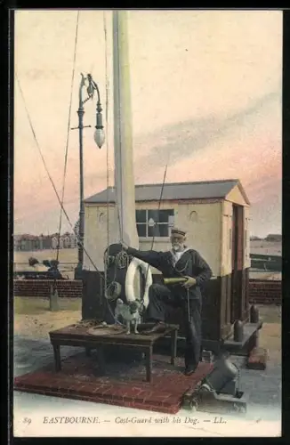 AK Eastbourne, Coast Guard with this dog