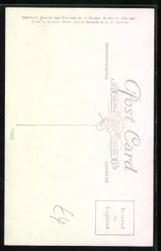 Künstler-AK A. R. Quinton: Swanage, Old Harry Rocks