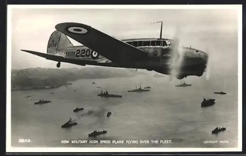 AK Flugzeug, New Military High Speed Plane Flying Over the Fleet, Kennung K6206220