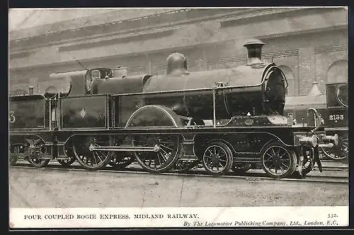 AK Four Coupled Bogie Express, Midland Railway, englische Eisenbahn