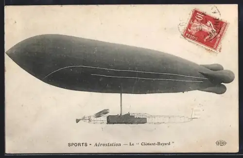 AK Le Dirigeable Bayard Clement, Zeppelin