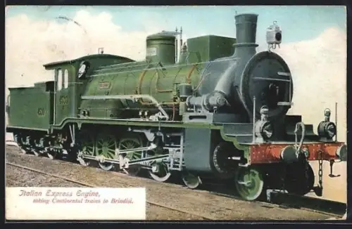 AK Express: Bologna-Birndisi, Eisenbahn-Lokomotive