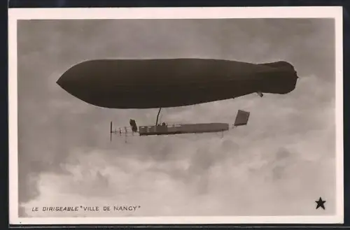 AK Le Dirigeable Ville de Nancy, Zeppelin
