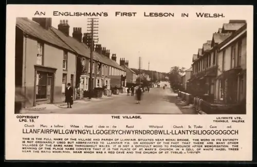 AK Llanfairpwllgwyngyllgogerychwyrndrobwll-Llantysiliogogogoch, The Village