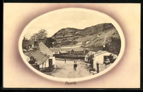 AK Dyserth, Ortspartie, Passepartout