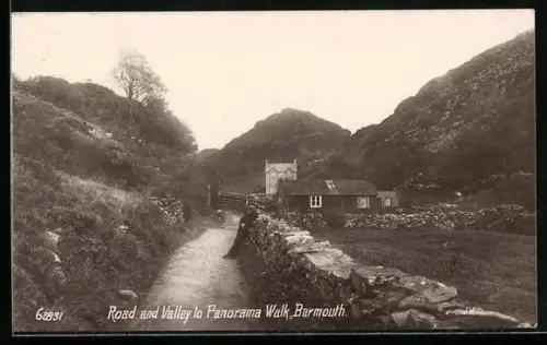 AK Barmouth, Road and Valley to Panorama Walk