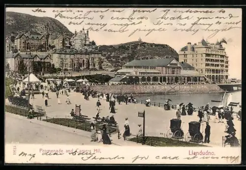 AK Llandudno, Promenade and Camera Hill