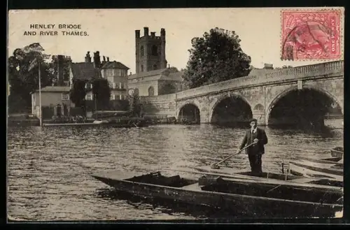 AK Henley, Bridge and River Thames