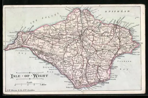 AK Isle of Wight, Map of the Island