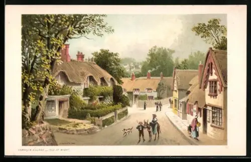 Künstler-AK Shanklin, Shanklin Village