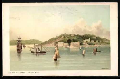 Künstler-AK West Cowes, East and West Cowes