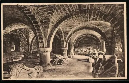 AK Chester, Cathedral, Crypt