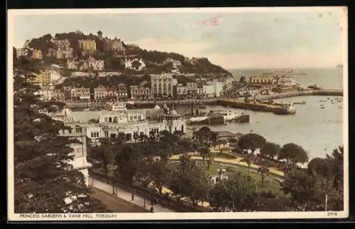 AK Torquay, Princess Gardens & Vane Hill