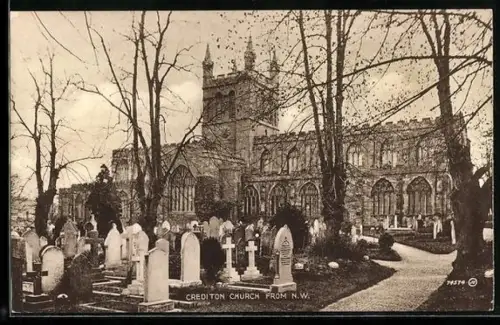 AK Crediton, Church from N. W.
