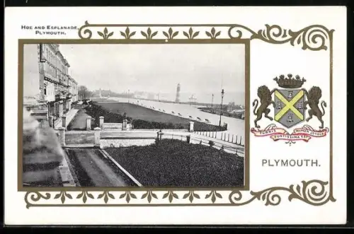 AK Plymouth, Hoe and Esplanade, Wappen