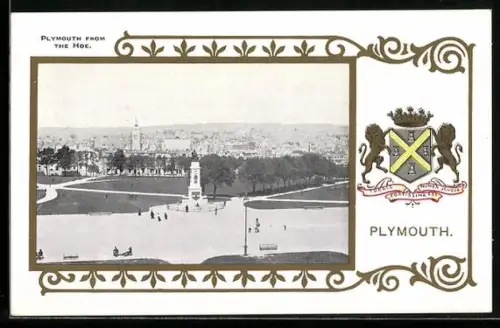 AK Plymouth, Plymouth from the Hoe, Wappen