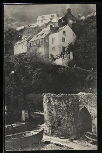 AK Clovelly, Entrance to the village