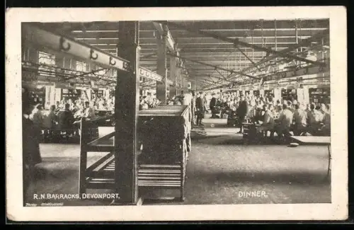 AK Devonport, R.N. Barracks during dinnertime
