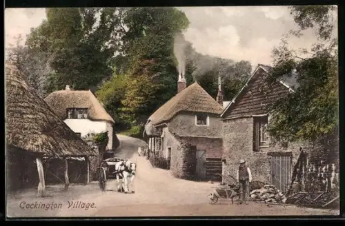 AK Cockington, View of the village
