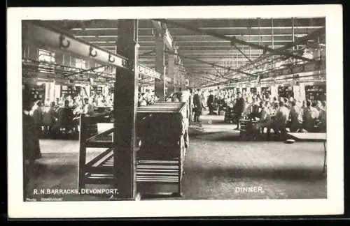 AK Devonport, R.N. Barracks during dinner