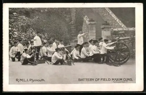 AK Plymouth, Battery of field Maxim guns