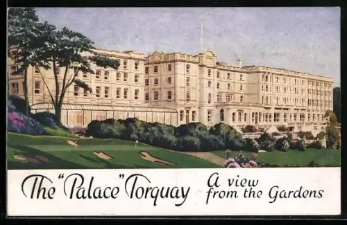 AK Torquay, The Palace seen from the gardens