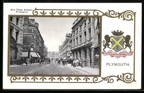 AK Plymouth, Old Town Street and Coat of Arms