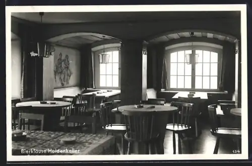 AK Siegen i. W., Cafe-Restaurant Johanneshöhe, Bierklause Heidenkeller