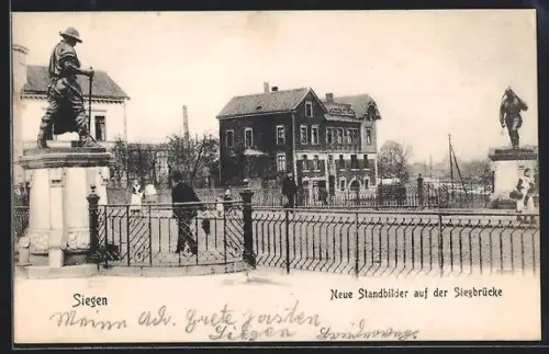 AK Siegen, Neue Standbilder auf der Siegbrücke