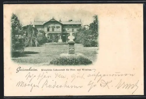 AK Geisenheim, Königliche Lehranstalt für Obst- & Weinbau