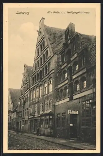 AK Lüneburg, Alte Giebel in der Heiligengeiststrasse