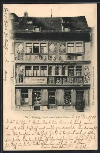 AK Würzburg, Bachmann`sches Haus
