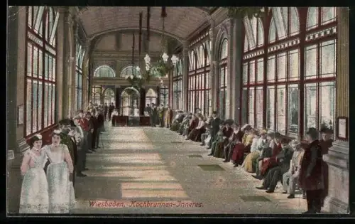 AK Wiesbaden, Kochbrunnen Inneres