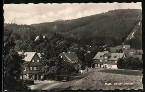 AK Jonsdorf /Zittauer Gebirge, Hotel Dammschenke