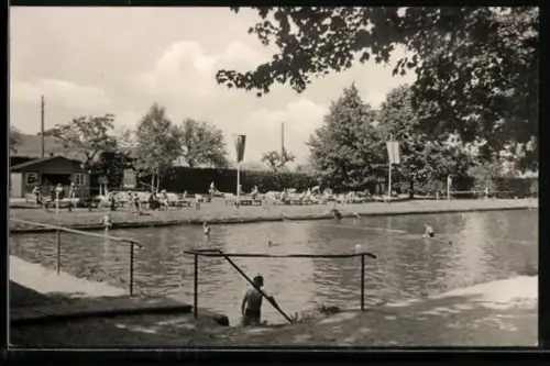AK Polenz bei Neustadt, Partie im Schwimmbad